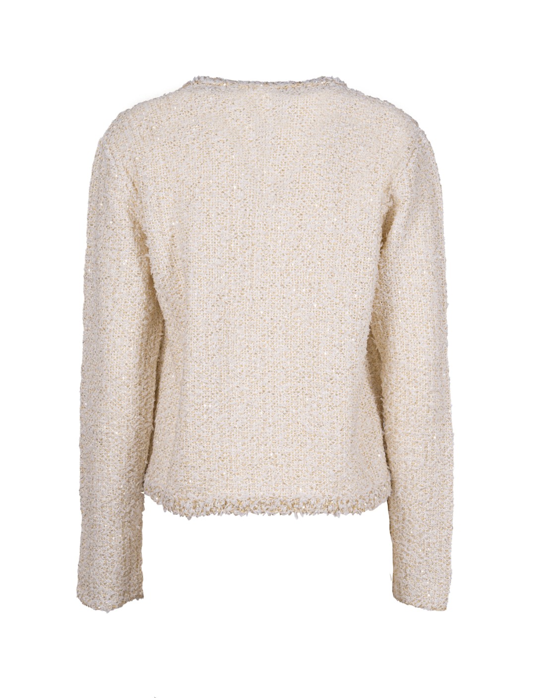 shop FABIANA FILIPPI  Giacca: Fabiana Filippi giacchina effetto tweed.
Senza collo.
Effetto tweed a trama aperta.
Slim fit.
Composizione: 59% cotone – 31% poliammide – 9% poliestere – 1% fibra metallica.
Made in Italy.. MAD265F139L167-VR1 number 9025341